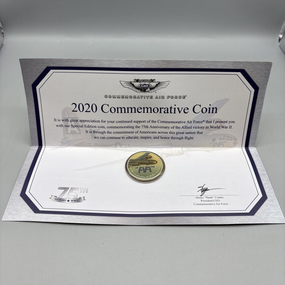 "Fifi" 75th Anniversary Of WWII Victory Commemorative Coin